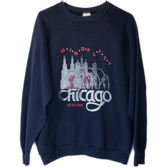 Fruit of the Loom Other - Vintage Chicago raglan crewneck